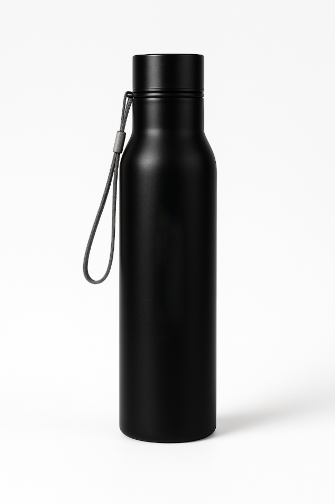 Custom Black Steel Bottle – Personalized Name Water Bottle
