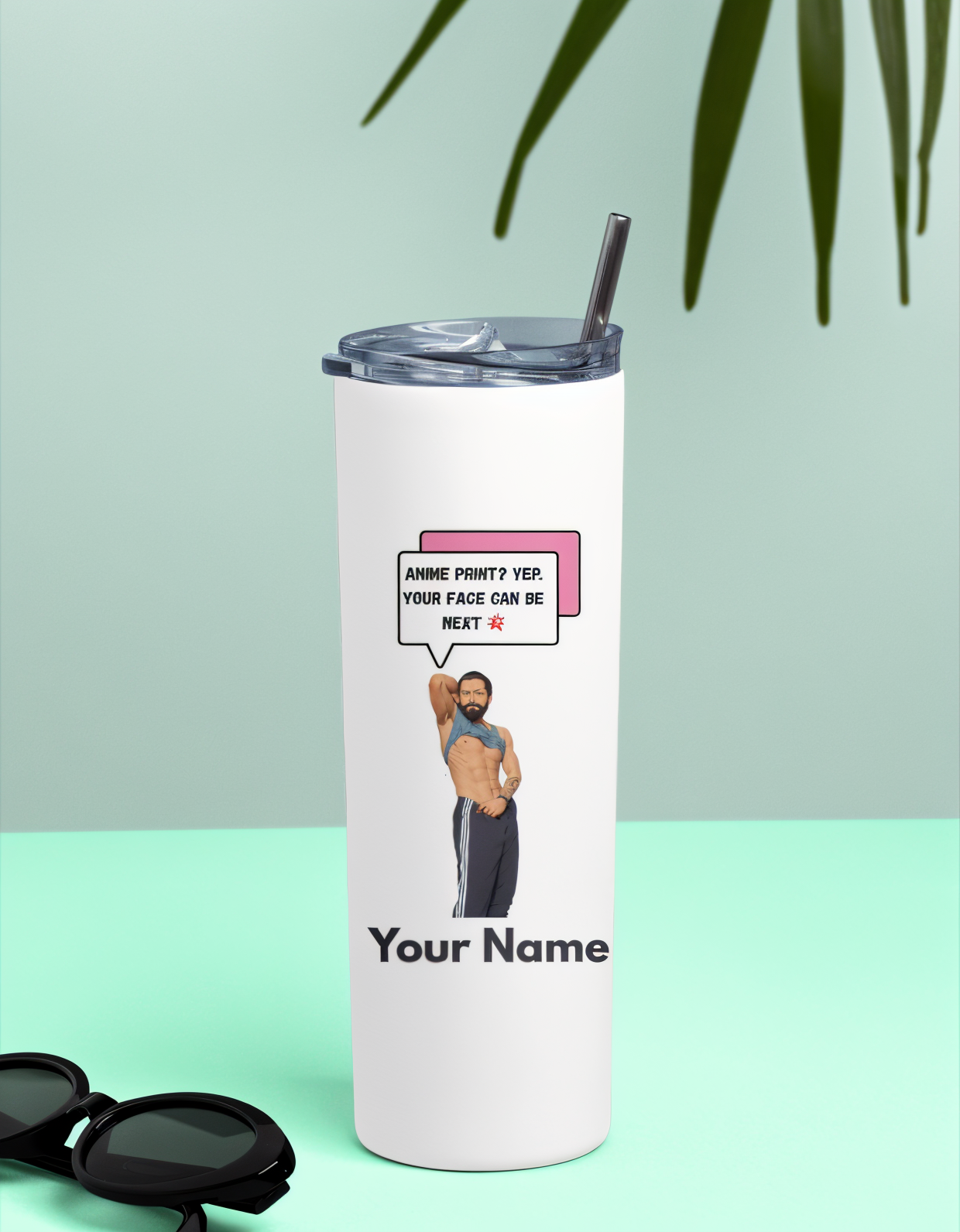 Custom Printed Tumbler – Add Your Print, Pet, or Anime